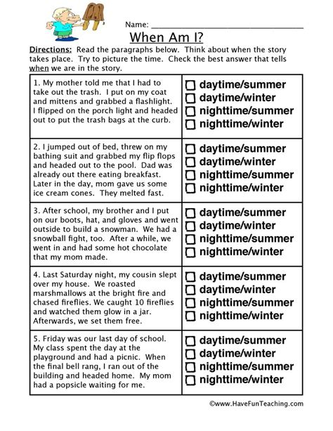 Free Inference Worksheets .